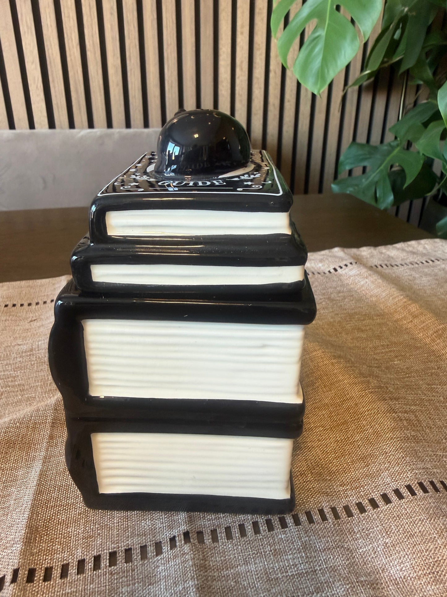 Cat Magick Stacked Books Ceramic Oil Burner