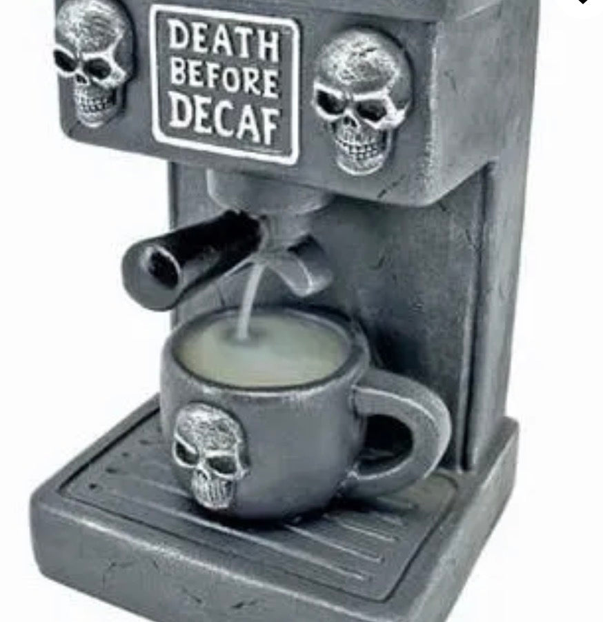 Death Before Decaf Backflow Incense Burner