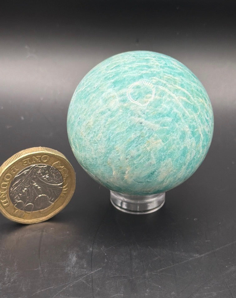 Beautiful Amazonite sphere 40mm