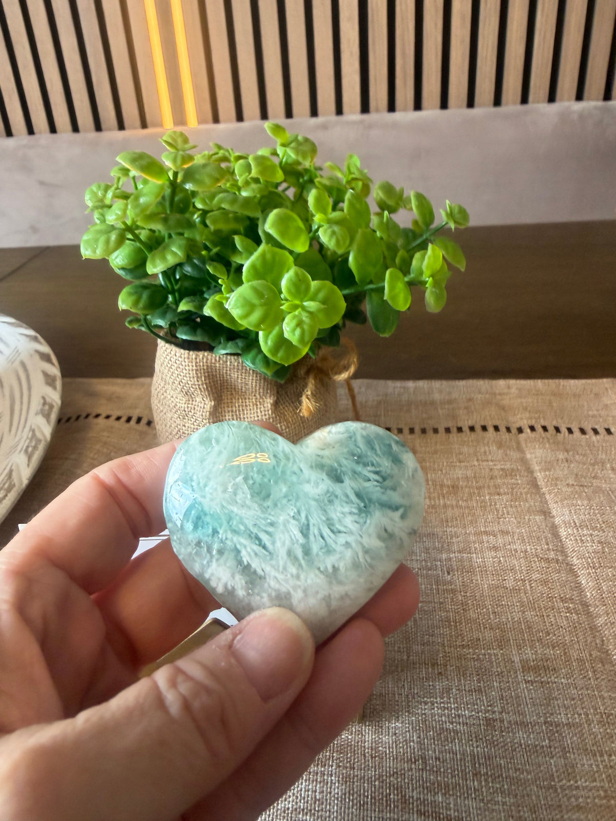 Feather Fluorite Hearts