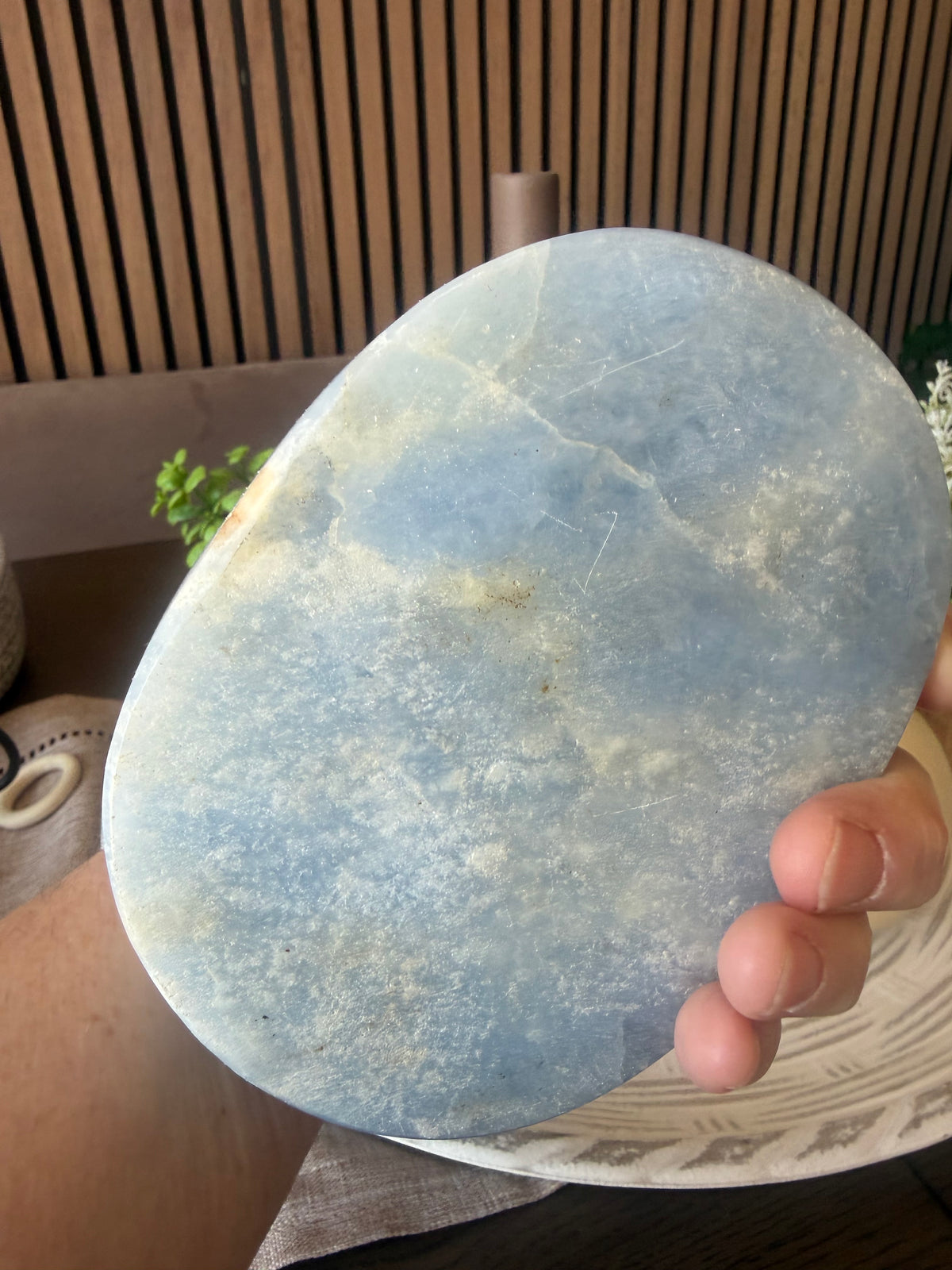 Blue Calcite Bowl