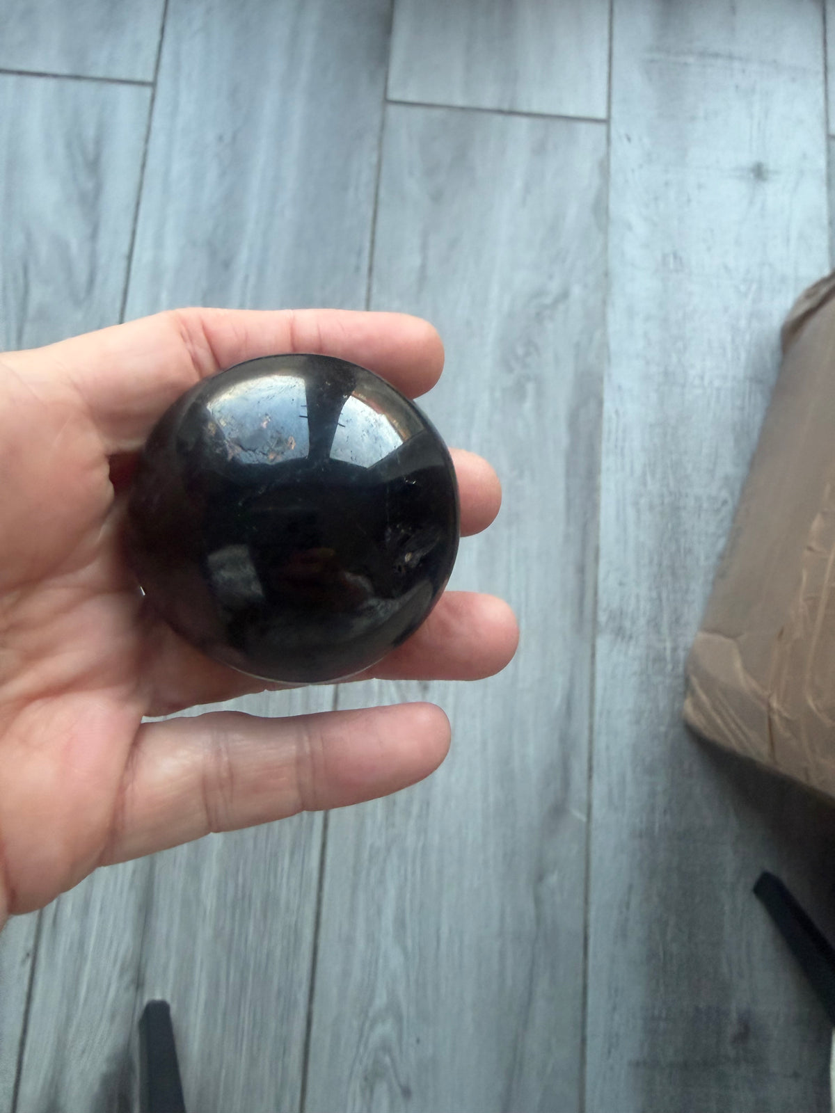 Black Tourmaline Palm Stone