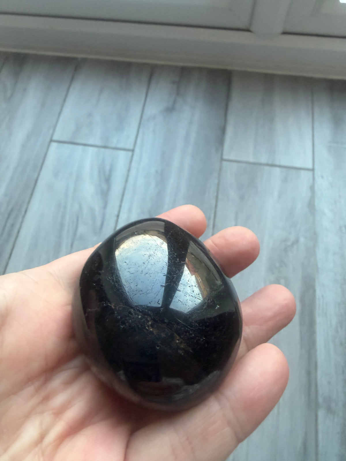 Black Tourmaline Palm Stone