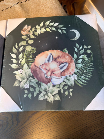 Enchanted Night Light-Up Canvas Wall Plaque