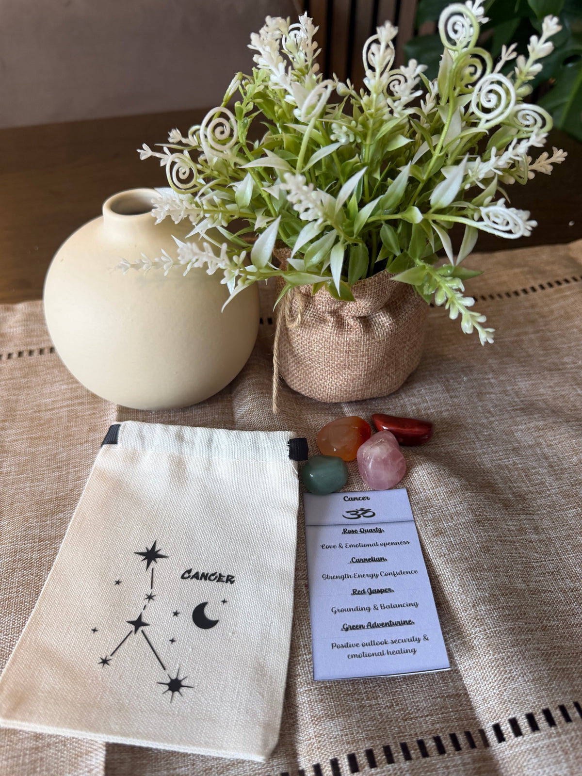 Zodiac Tumble Bag with Information Card