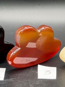5 Crystal Clouds: Serpentine, Obsidian, Carnelian, Calcite, Jade
