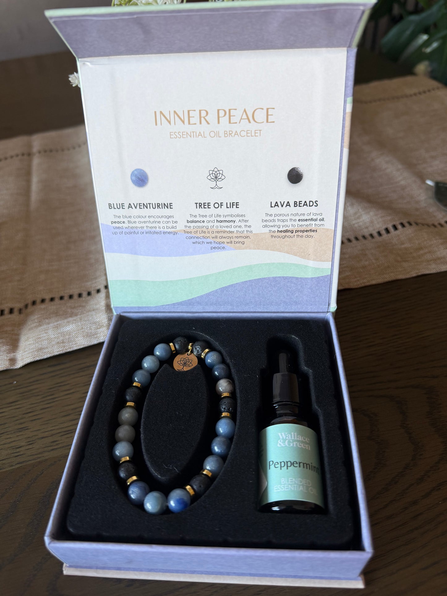 Crystal Bracelet & Essential Oil Gift Set