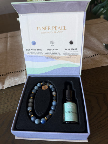 Crystal Bracelet & Essential Oil Gift Set
