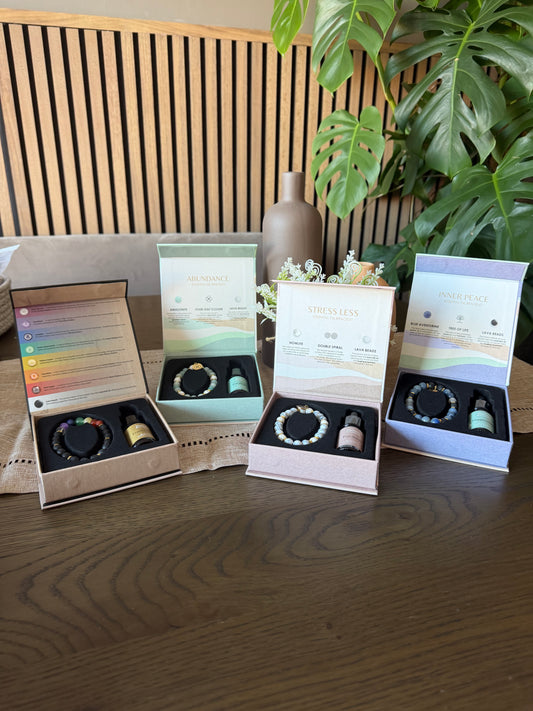 Crystal Bracelet & Essential Oil Gift Set