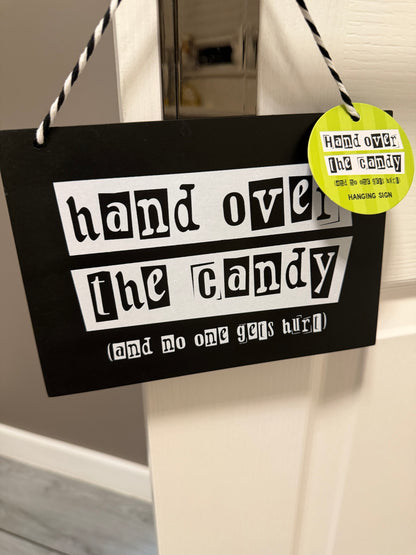 Halloween hanging signs