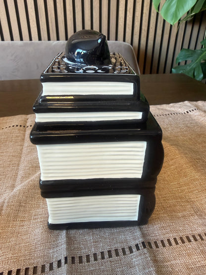 Cat Magick Stacked Books Ceramic Oil Burner