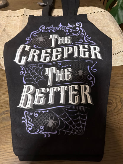 Magick Cat Energy Tote Bag or The Creepier the Better coffin Tote Bag