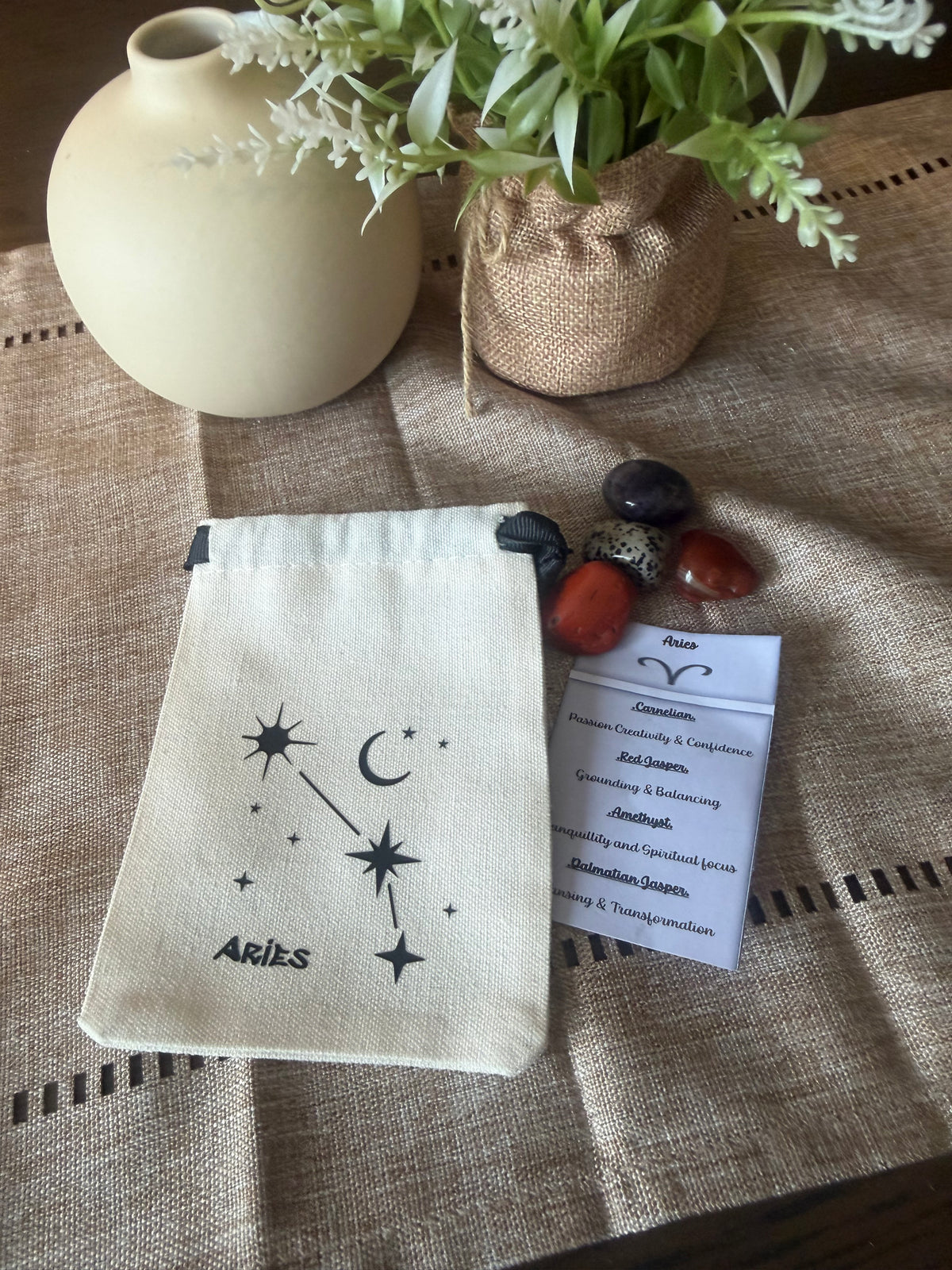 Zodiac Tumble Bag with Information Card