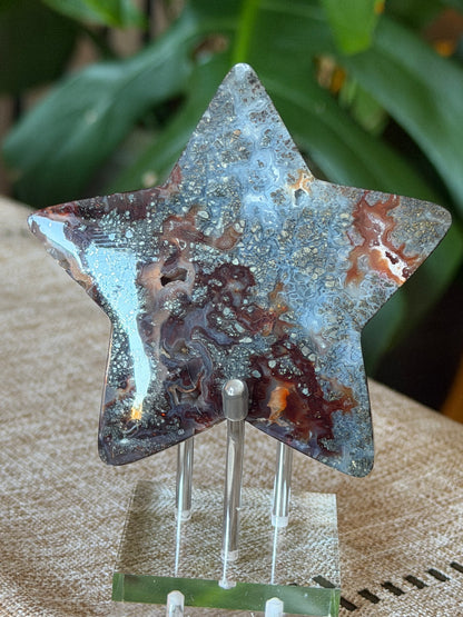 Red Marcasite Stars