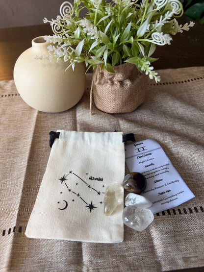 Zodiac Tumble Bag with Information Card