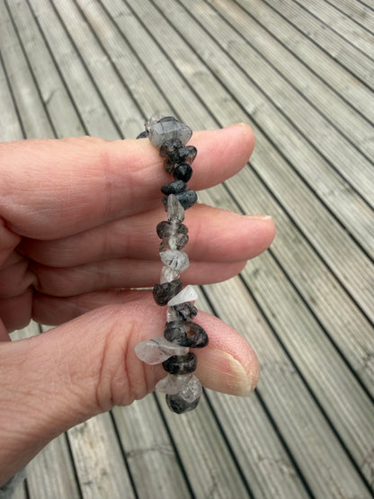 Natural Crystal Chip Bracelets