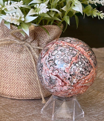 Leopardskin Jasper Sphere 50-60mm
