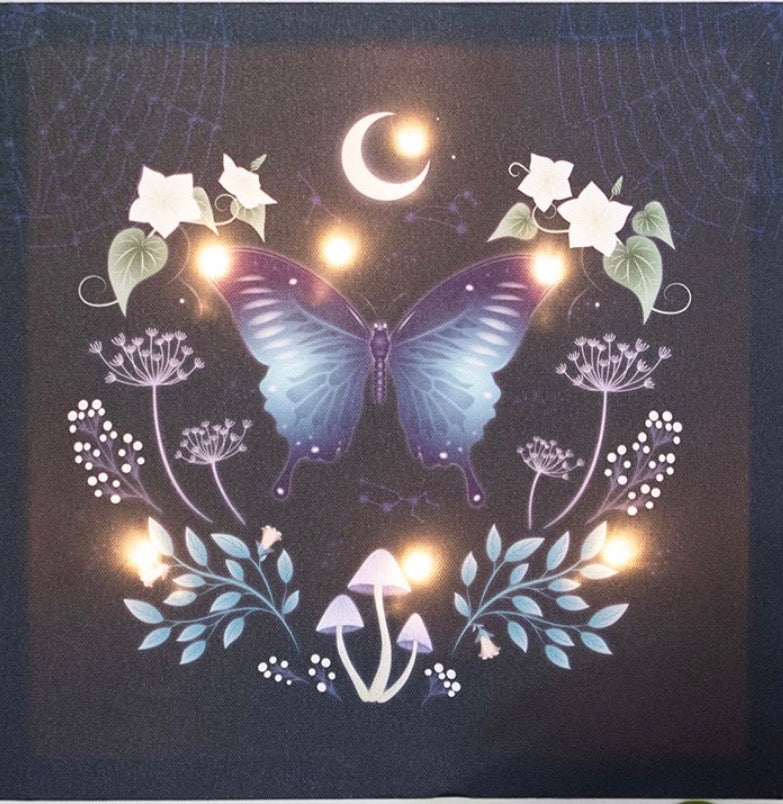 Enchanted Night Light-Up Canvas Wall Plaque