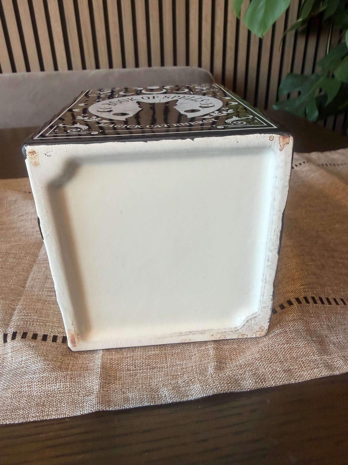 Book of Spells Magick Cat Energy Ceramic Oil Burner & Wax Warmer