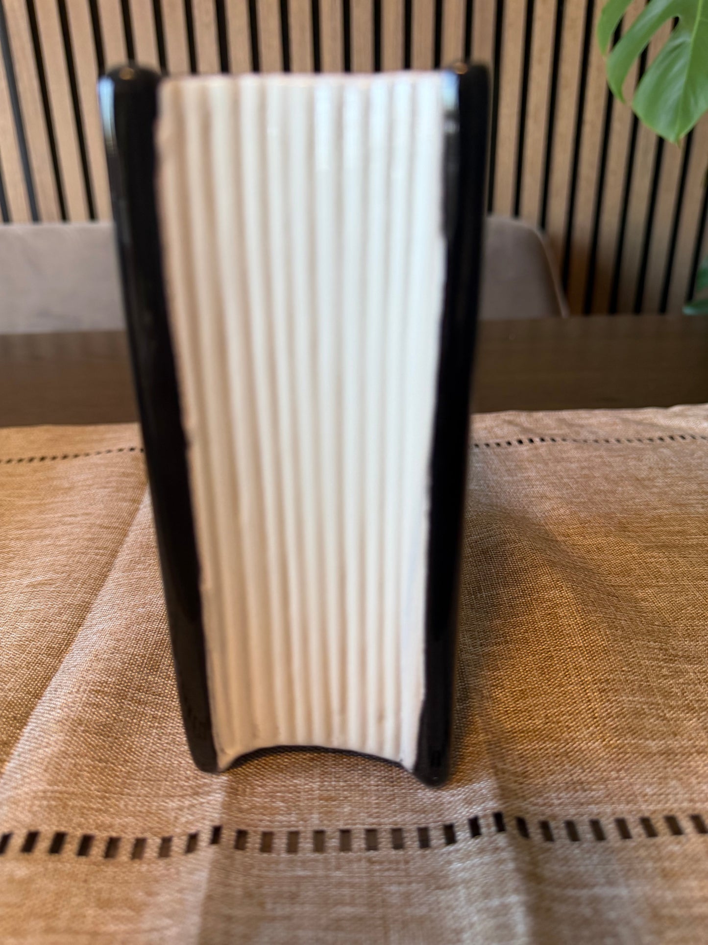 Book of Spells Magick Cat Energy Ceramic Flower Vase