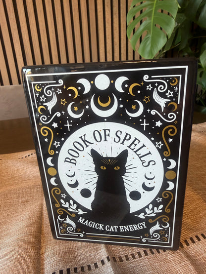 Book of Spells Magick Cat Energy Ceramic Oil Burner & Wax Warmer