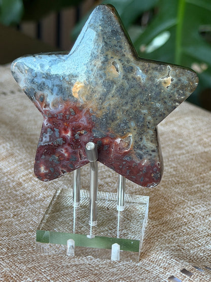 Red Marcasite Stars