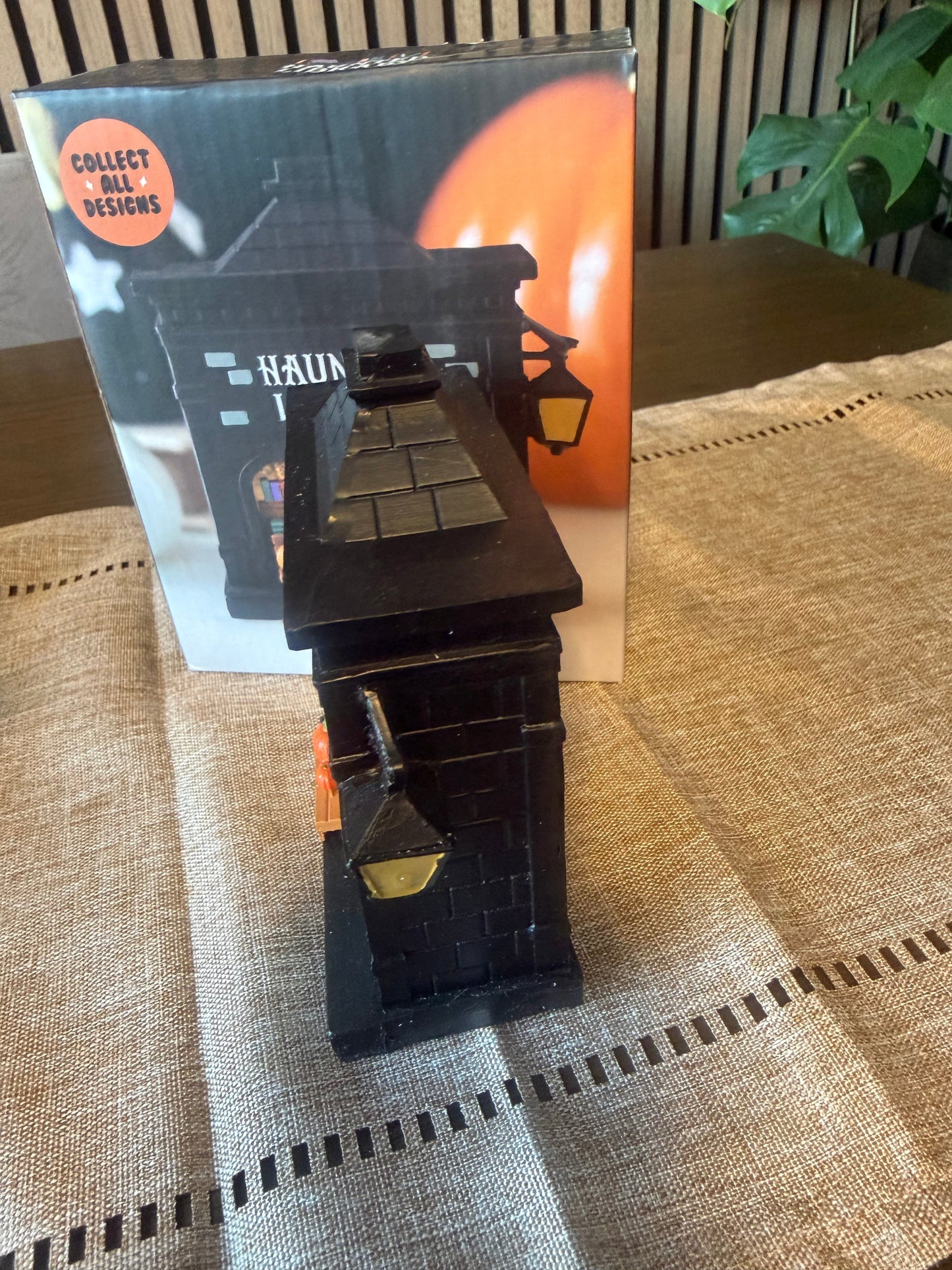 Haunted Library Resin LED Light Up House