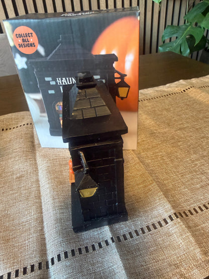 Haunted Library Resin LED Light Up House