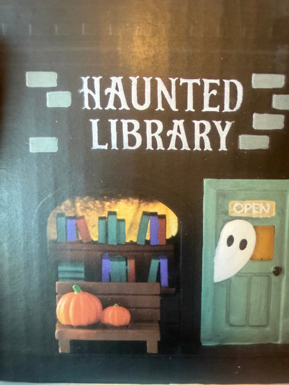 Haunted Library Resin LED Light Up House
