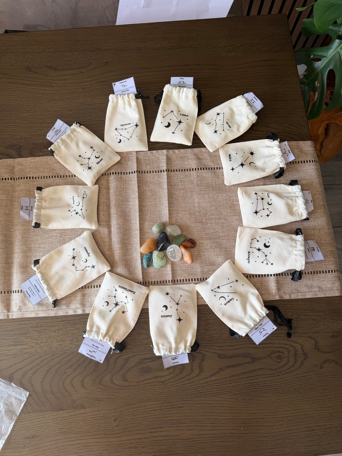 Zodiac Tumble Bag with Information Card