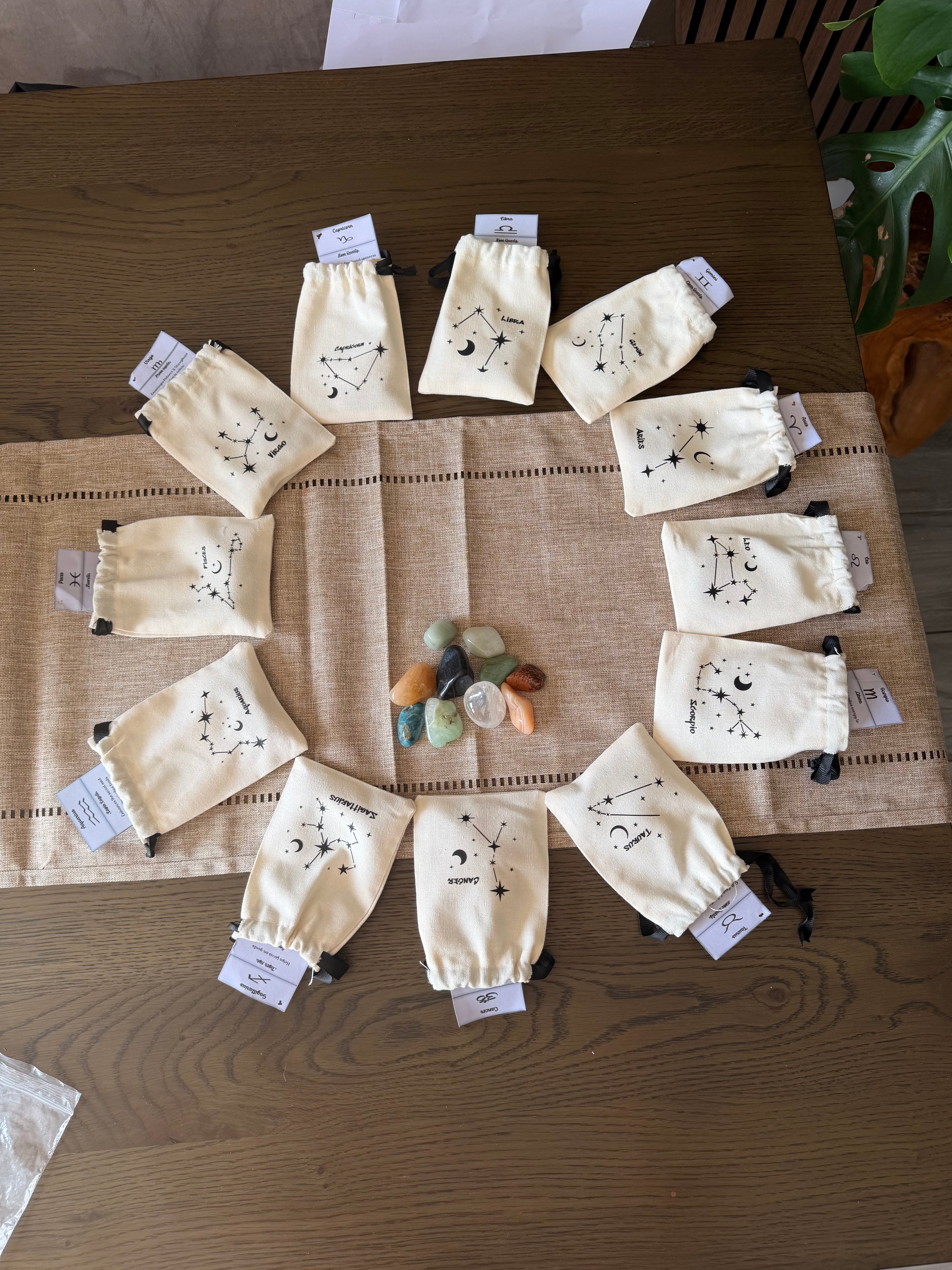 Zodiac Tumble Bag with Information Card