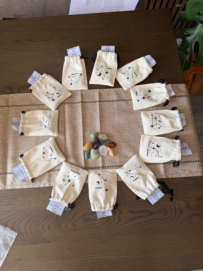 Zodiac Tumble Bag with Information Card