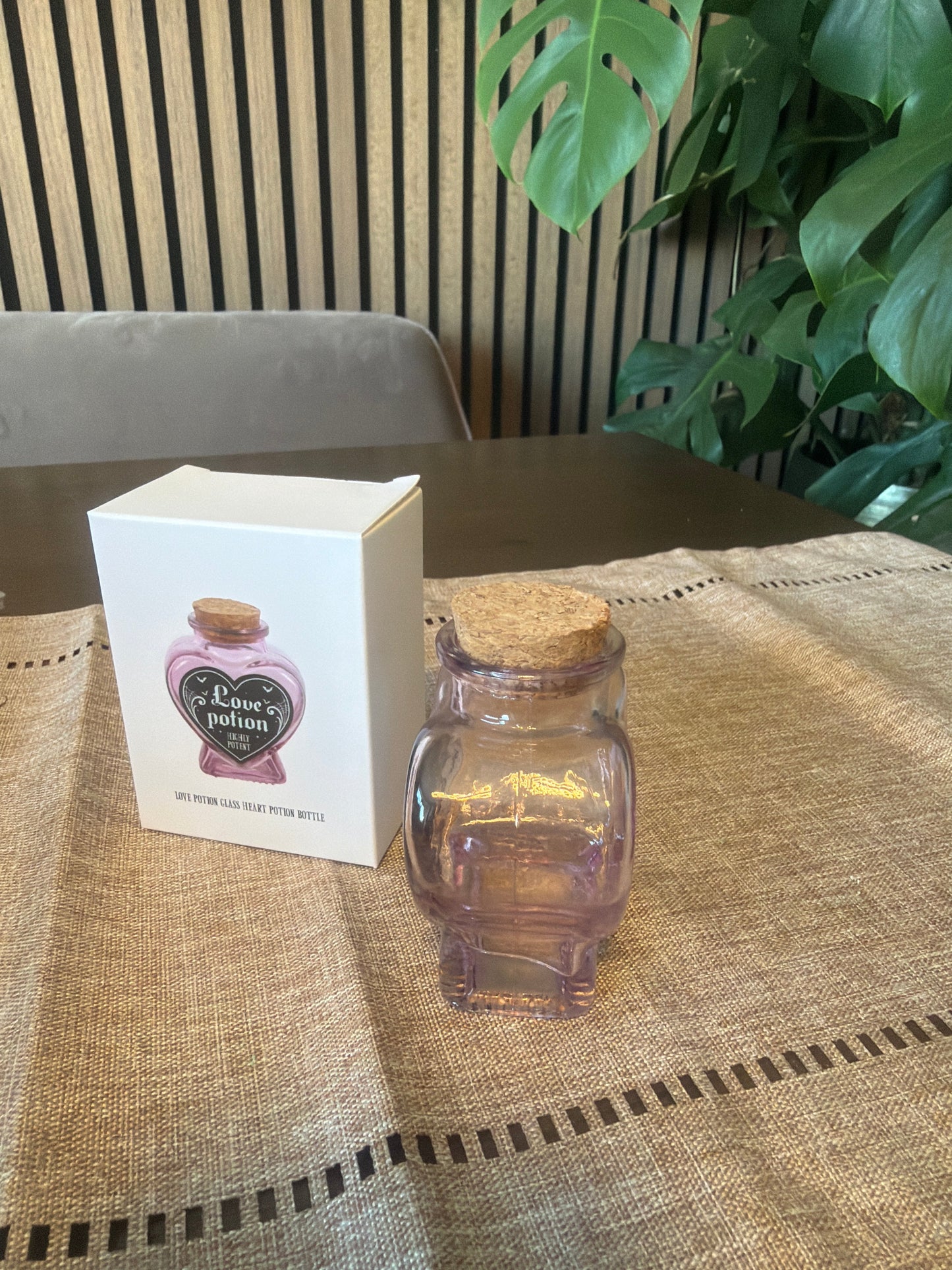 Love Potion Glass Heart Spell Jar