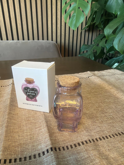 Love Potion Glass Heart Spell Jar