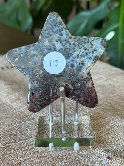 Red Marcasite Stars