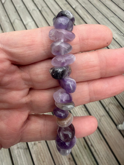 Natural Crystal Chip Bracelets