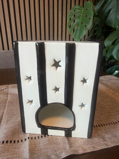 Book of Spells Magick Cat Energy Ceramic Oil Burner & Wax Warmer