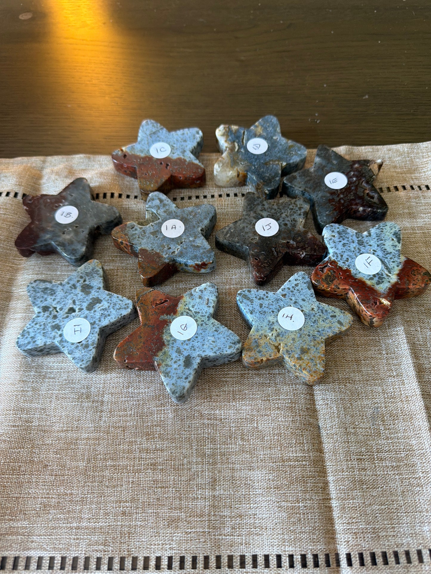 Red Marcasite Stars