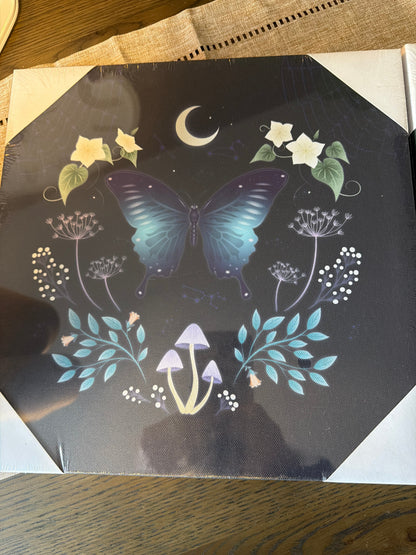 Enchanted Night Light-Up Canvas Wall Plaque