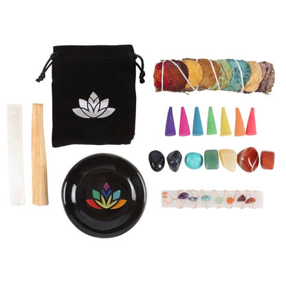 Sacred Chakra 20-Piece Deluxe Healing & Wellness Kit