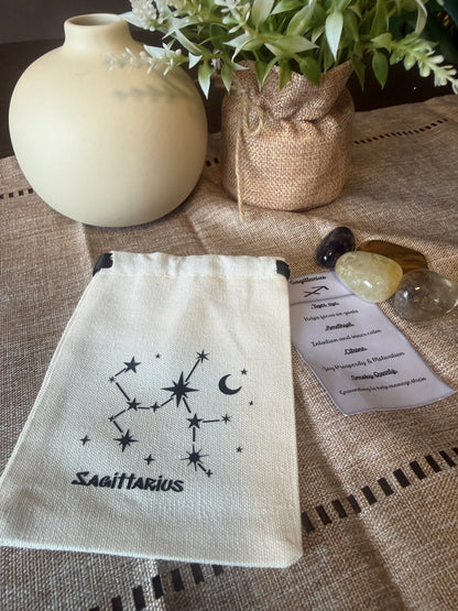 Zodiac Tumble Bag with Information Card