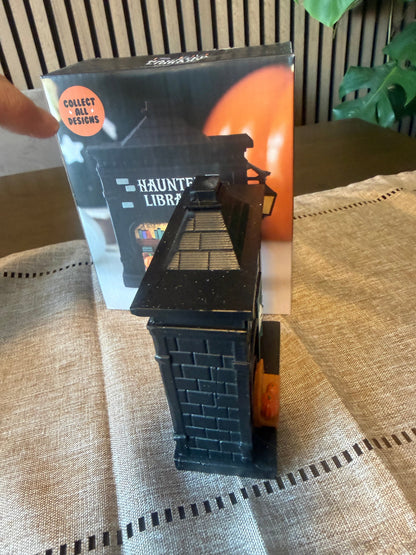 Haunted Library Resin LED Light Up House