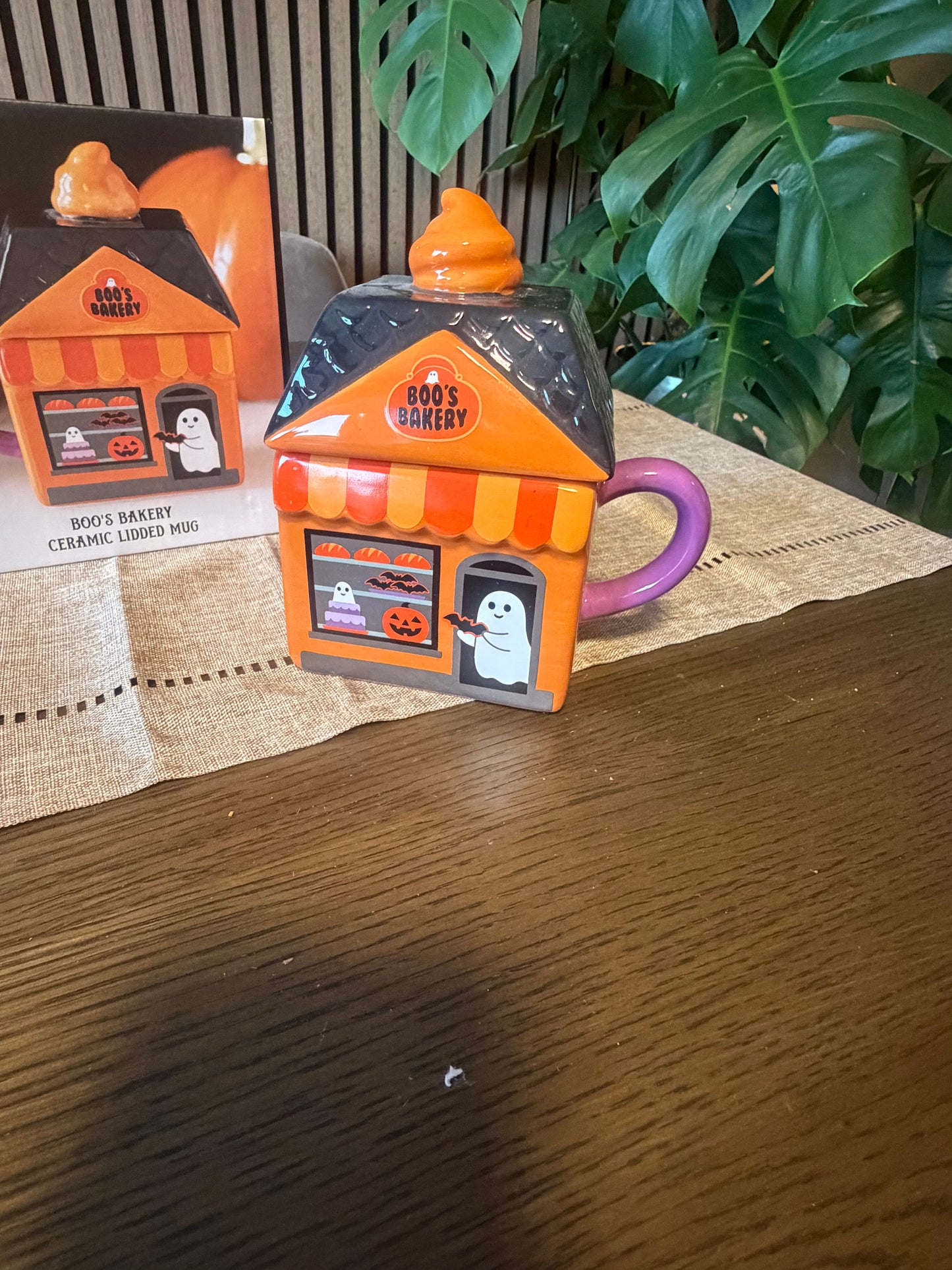 Boo's Bakery Ceramic Lidded Mug