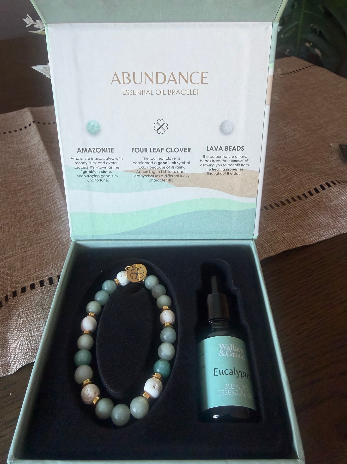 Crystal Bracelet & Essential Oil Gift Set