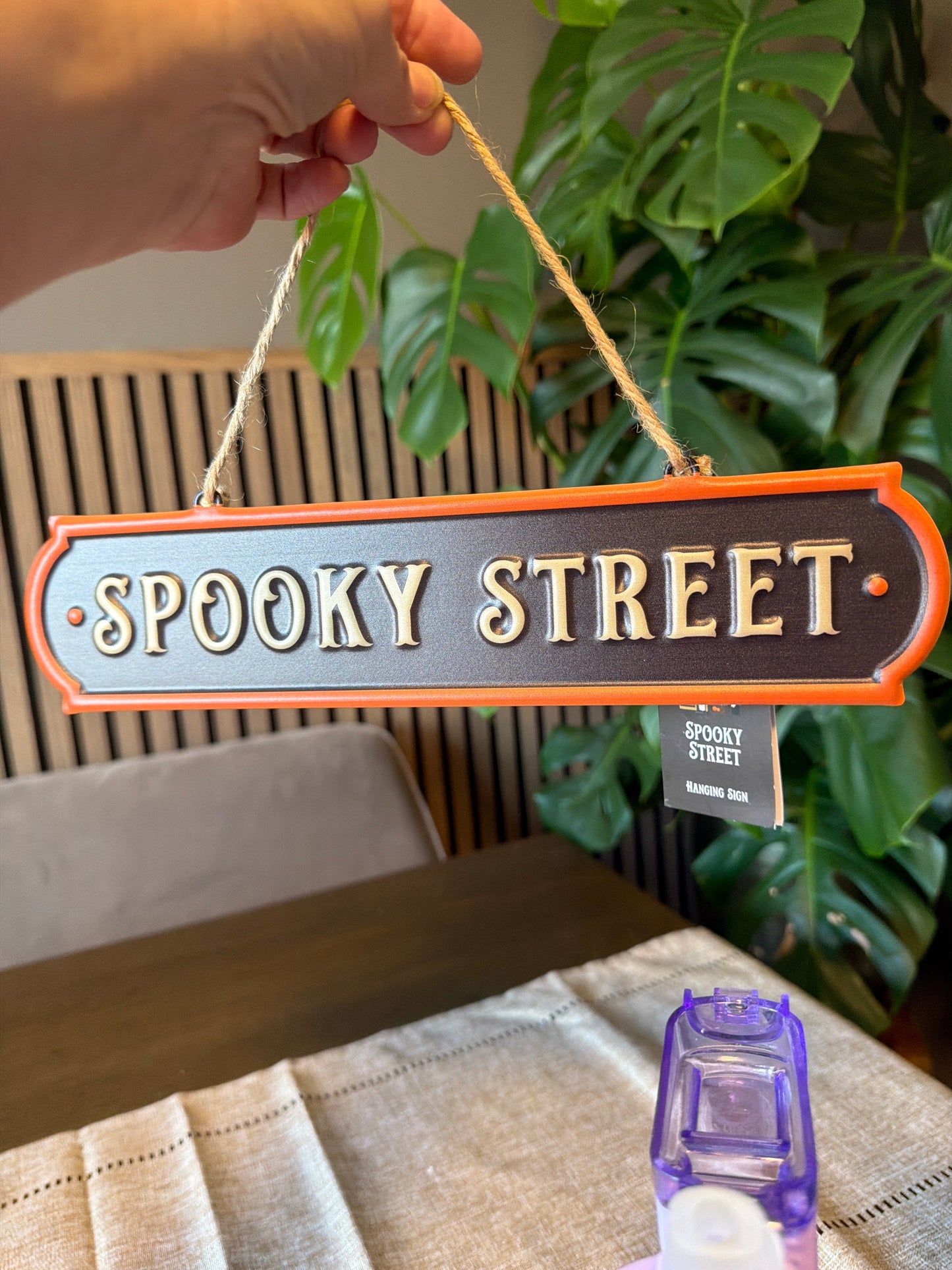 Spooky Street Metal Hanging Sign