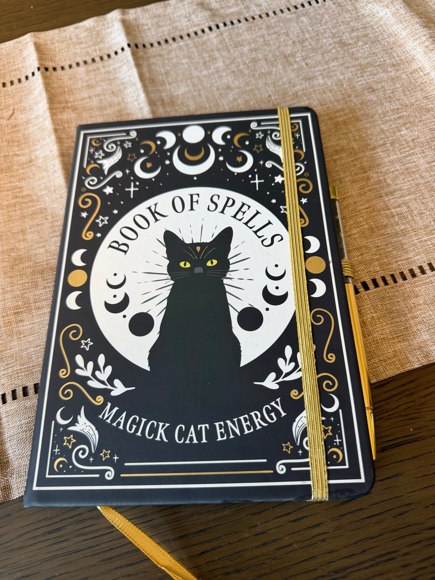Book of Spells Magick Cat Energy Journal
