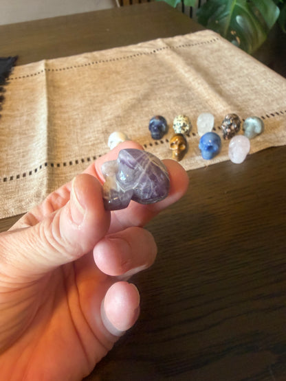 Mini Crystal Stone Skulls