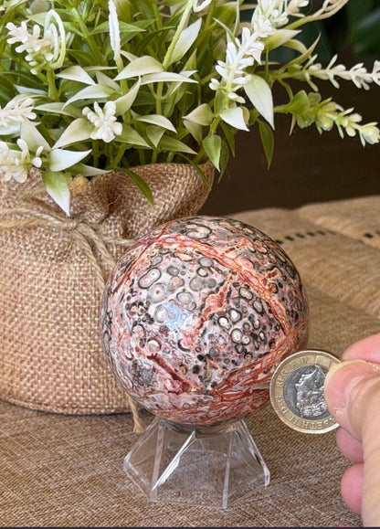 Leopardskin Jasper Sphere 50-60mm
