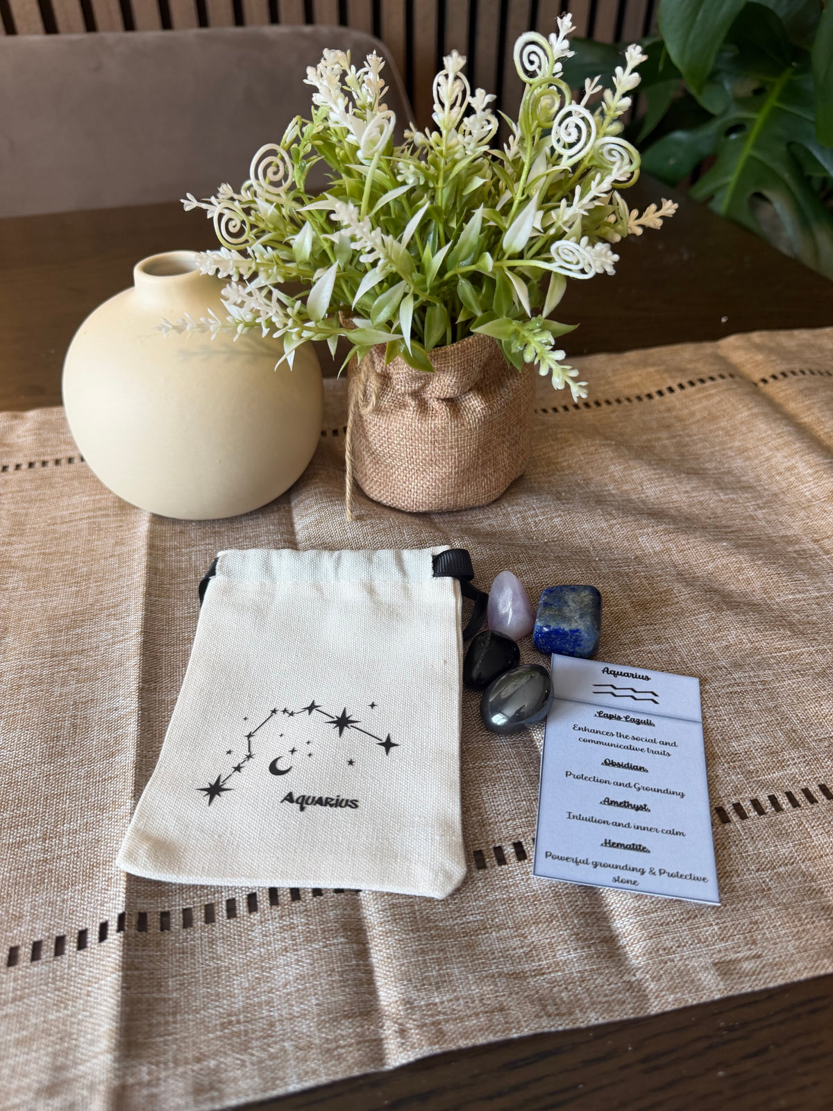Zodiac Tumble Bag with Information Card
