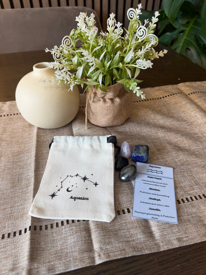 Zodiac Tumble Bag with Information Card
